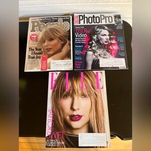 taylor swift magazines (3)-2019 Elle, 2010 Digital Photo Pro, 2019 People